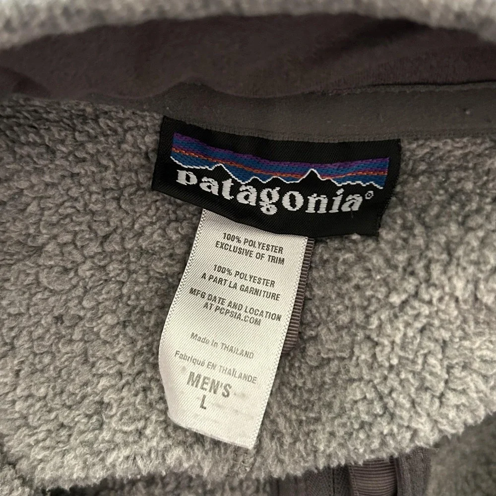Patagonia Better Sweater Mens Large Gray 1/4 Zip Fleece Pullover Top Layer